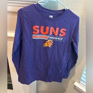 NBA Suns Kids Purple and Orange Long Sleeve Tee